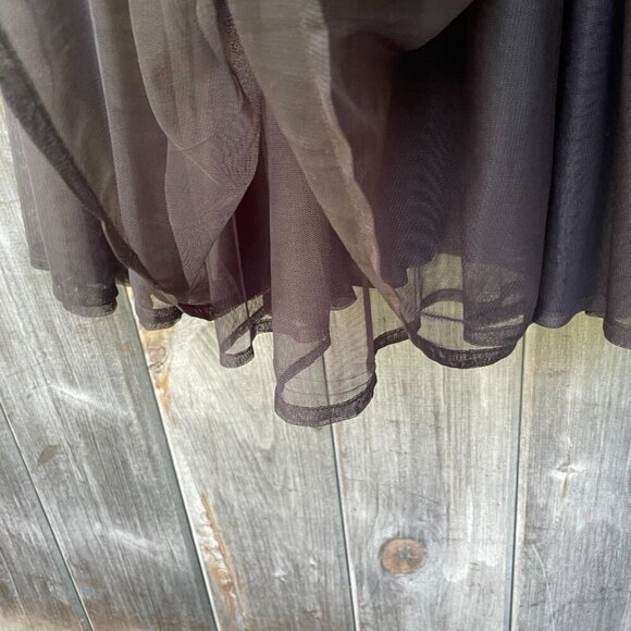 eShakti Formal Black A-Line Skirt Womens Size S/4 Whimsigoth Fairycore Ballet - Picture 4 of 12